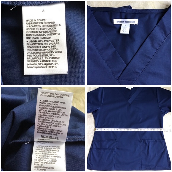 Amazon Essentials | Quick Dry Stretch Scrub Top L - Picture 3 of 8